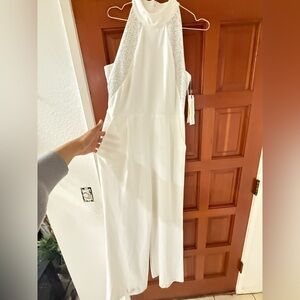 Calvin Klein White Embellished Dress